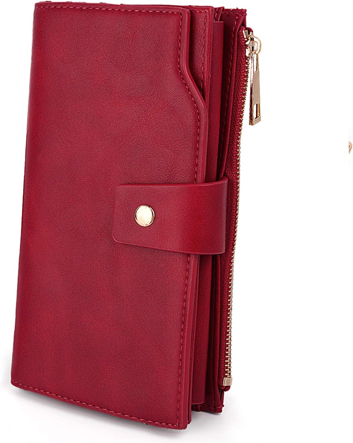 Vegan Leather RFID Wallet Damen Large Capacity