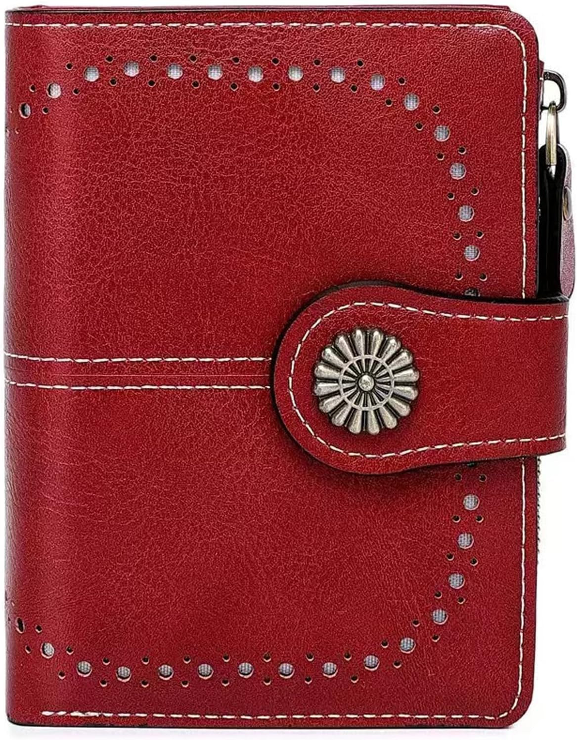 Vegan Leather Folded Wallet Damen Small