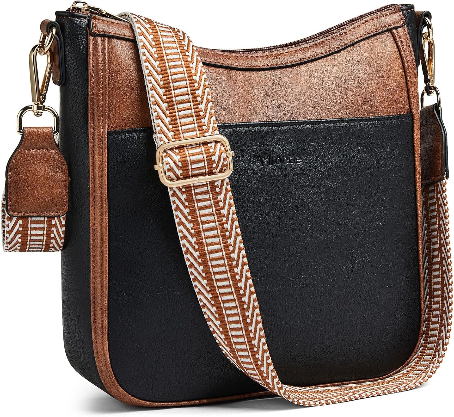 Vegan Leather Crossbody Bag Damen Hobo