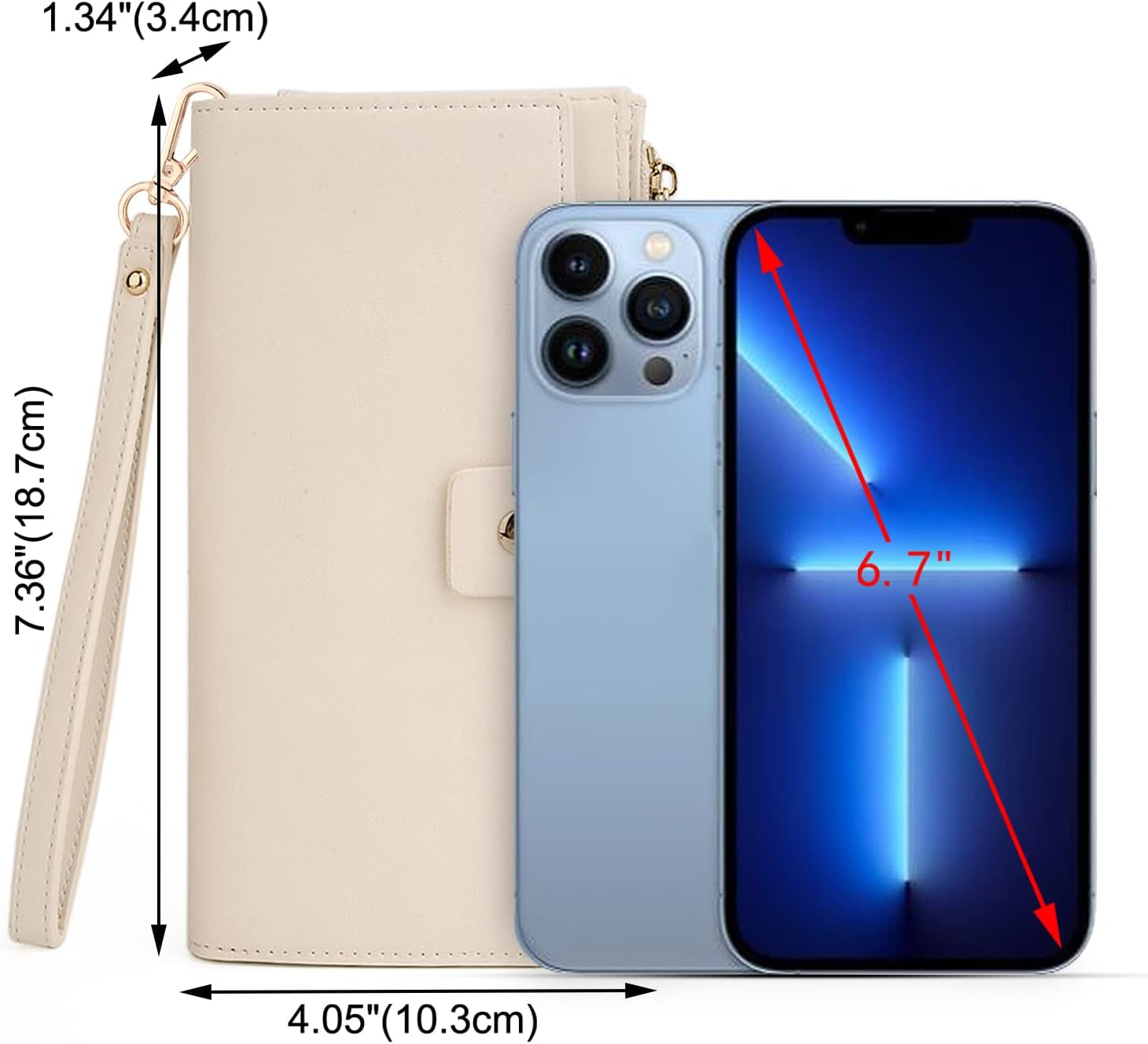 Vegan Leather RFID Wallet Damen Large Capacity