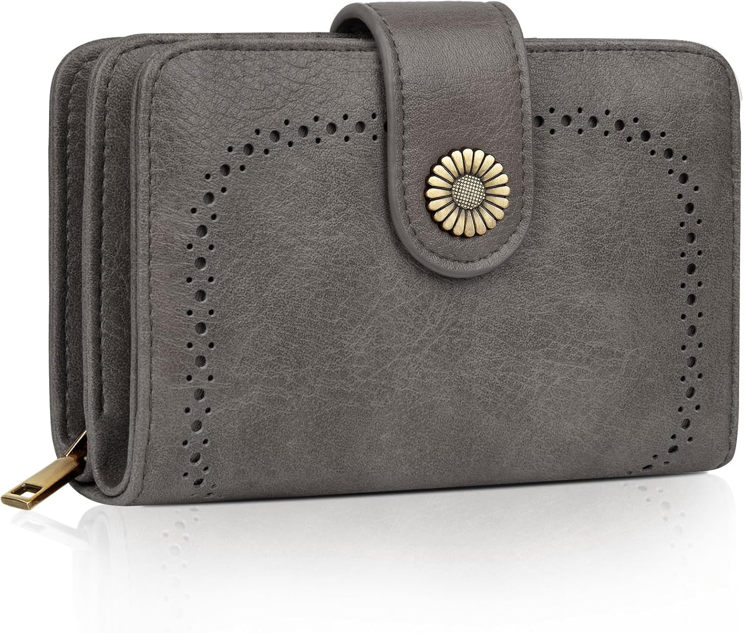 Vegan PU Leather Wallet Damen with RFID