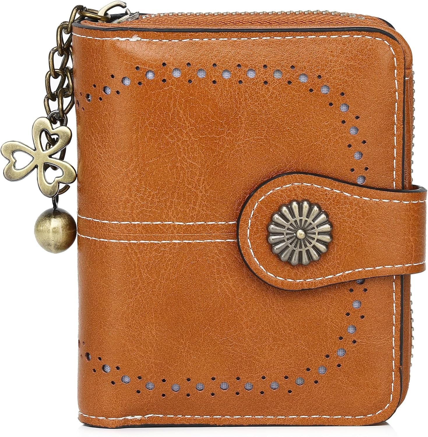 Vegan Leather Folded Wallet Damen Small