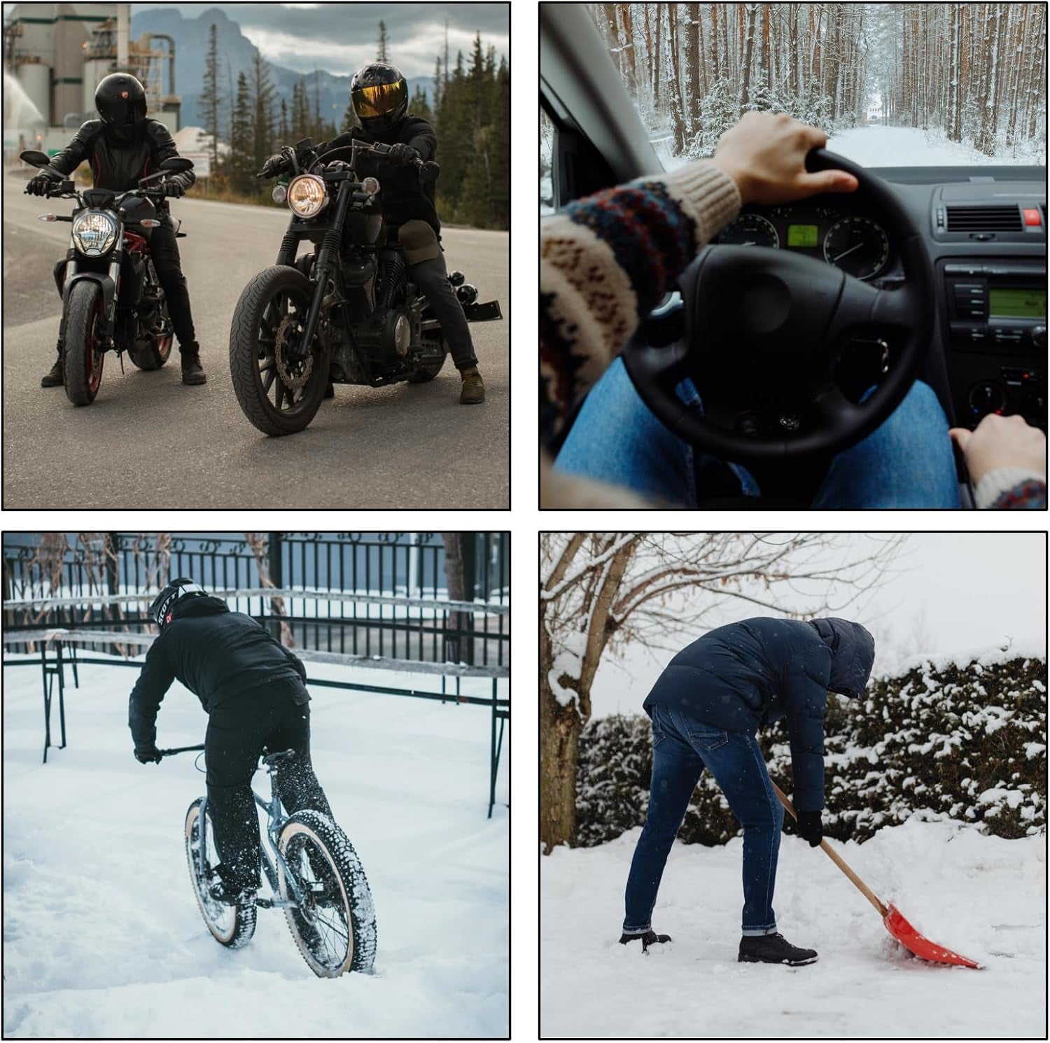 Vegan PU Leather Warm Touchscreen Gloves