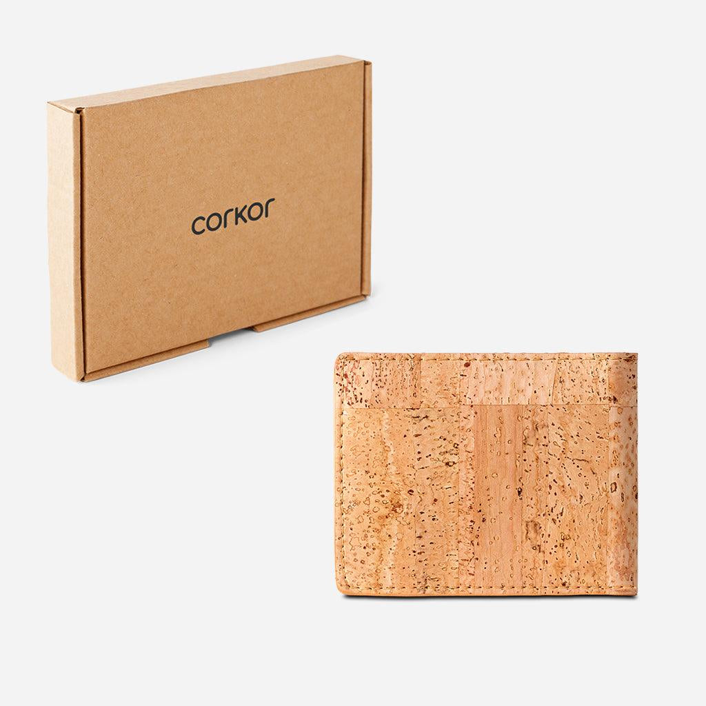 Cork Wallet Featuring Coin Compartment