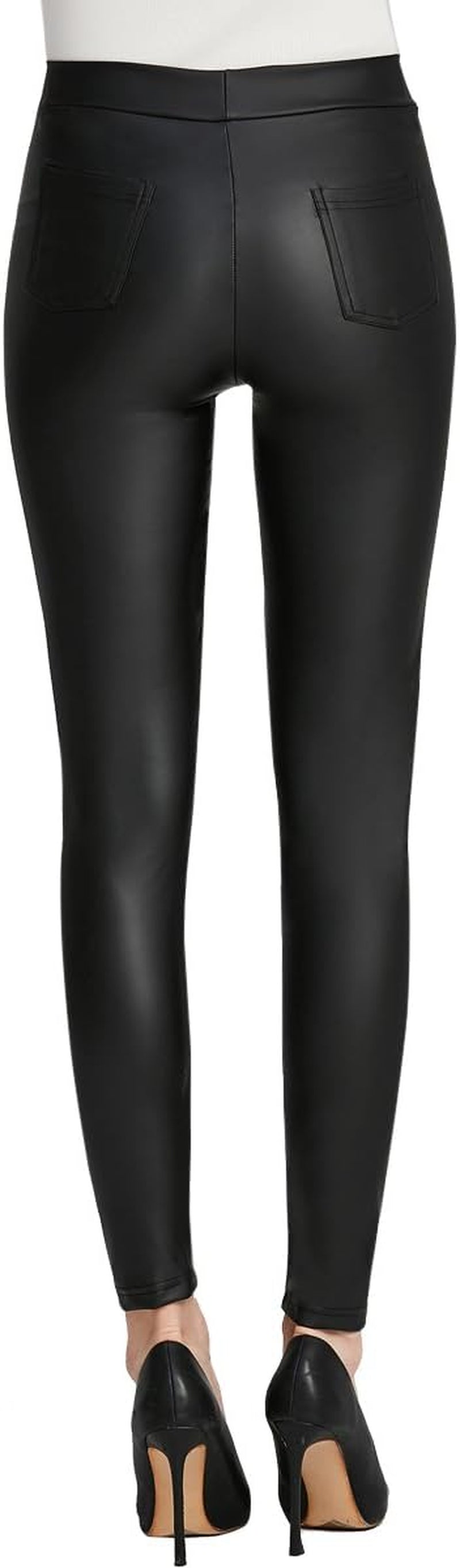 Vegan PU Leather Skinny Leggings Women