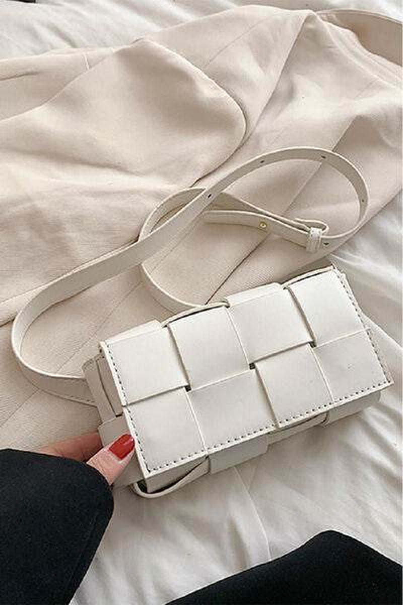 Zenana Woven Crossbody Bag in Vegan Leather