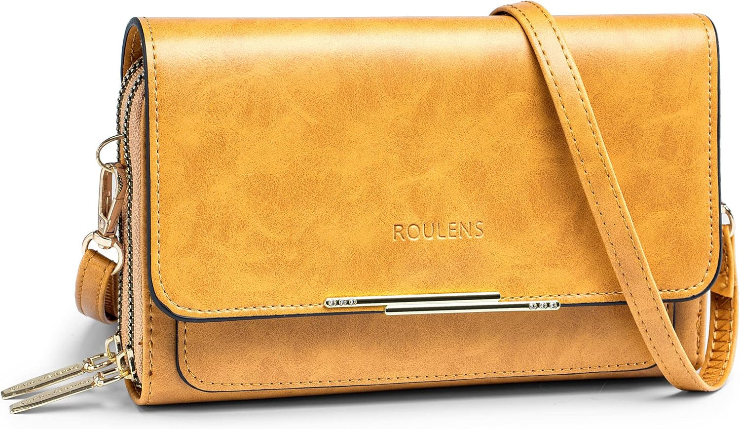 Vegan PU Leather Small Crossbody Bag Damen