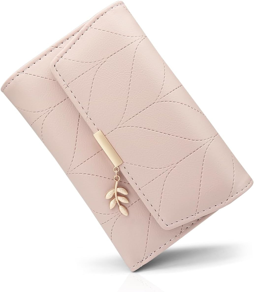 Vegan Leather Mini Wallet Damen with Coin & Card Slots