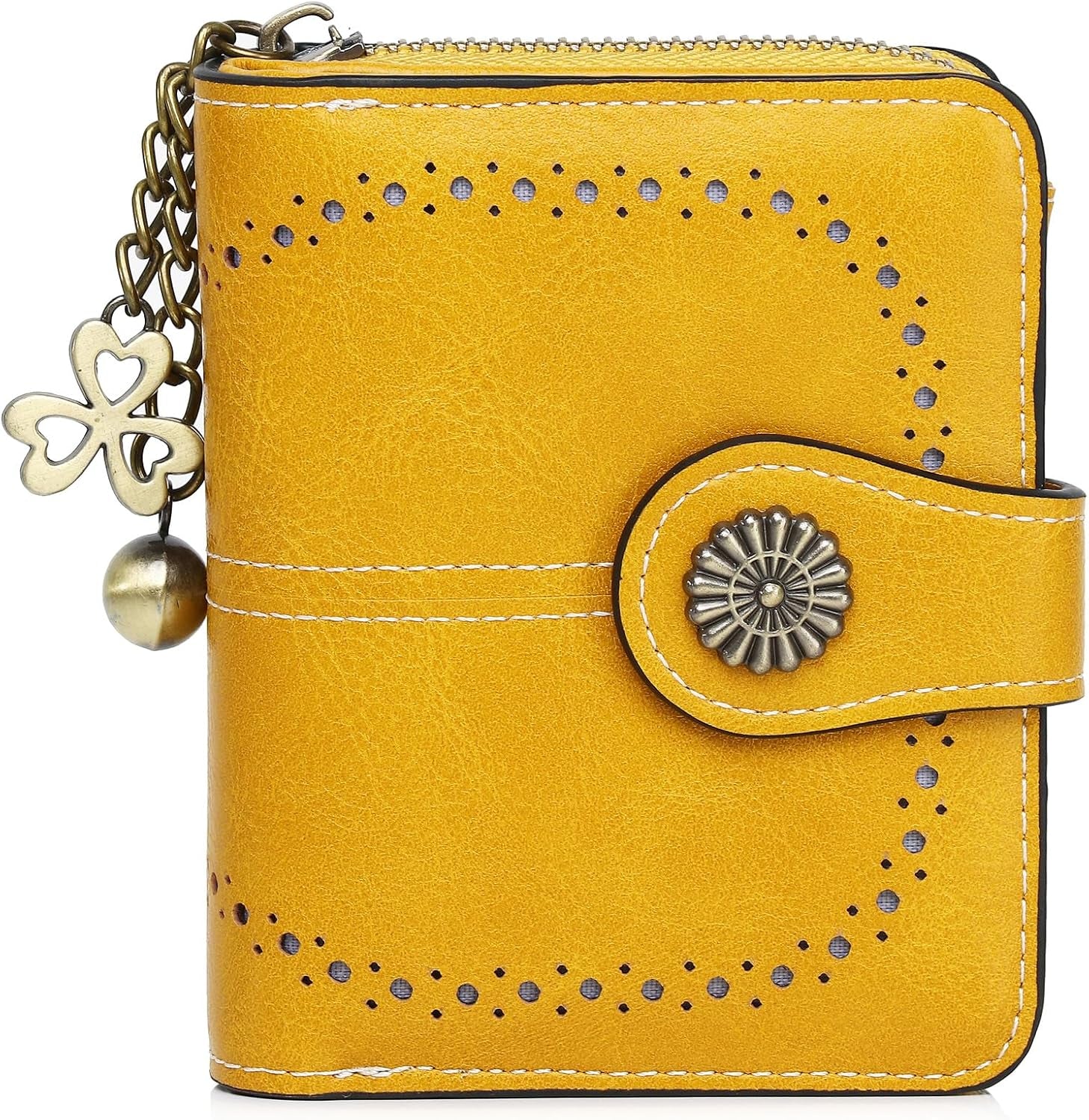 Vegan Leather Folded Wallet Damen Small