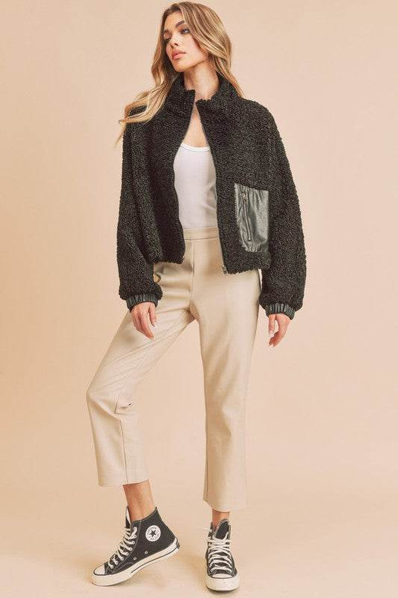 Penny Vegan Sherpa Outerwear