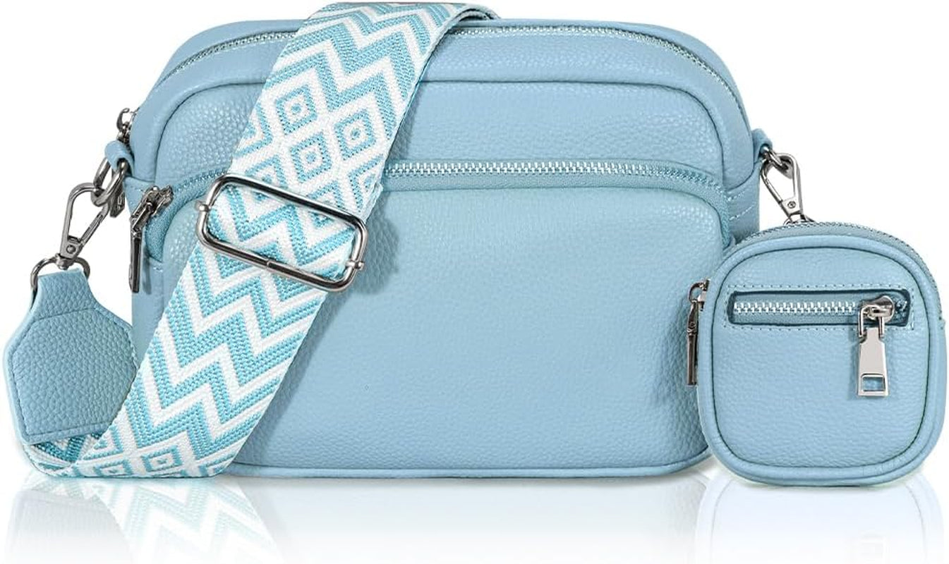 Vegan PU Leather Small Crossbody Bag Women