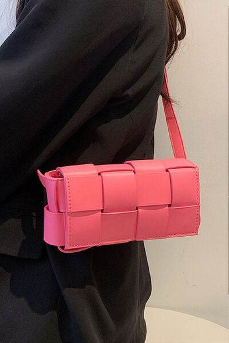 Zenana Woven Crossbody Bag in Vegan Leather