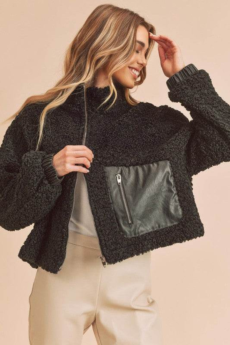 Penny Vegan Sherpa Outerwear