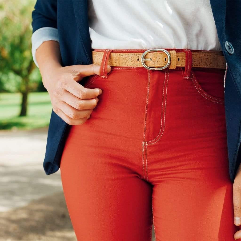 Stylish 25mm Cork Belt - Eco-Friendly Fashion Accessory