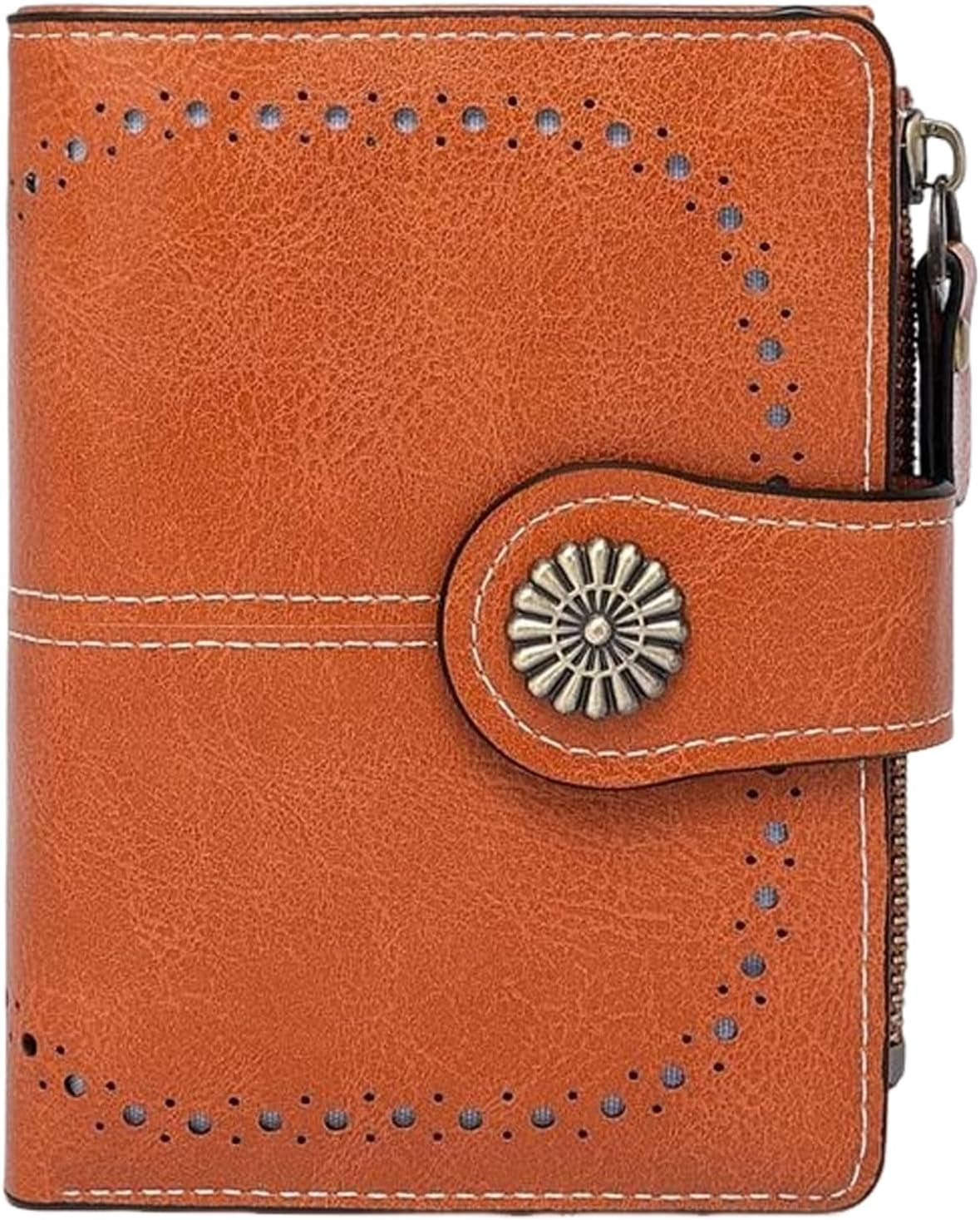 Vegan Leather Folded Wallet Damen Small