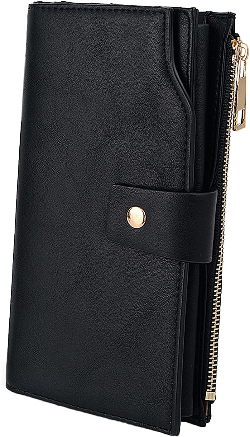 Vegan Leather RFID Wallet Damen Large Capacity
