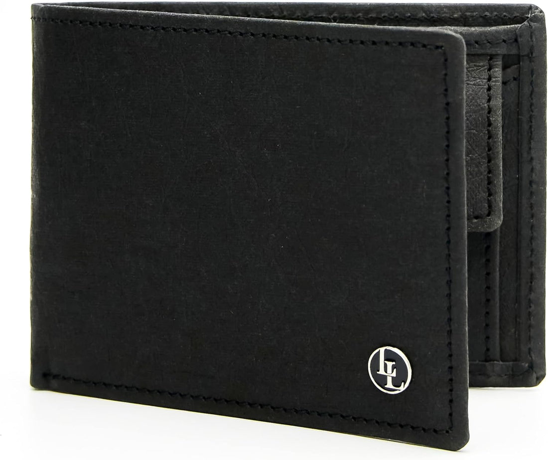 Vegan Paper Leather Slim Wallet with RFID – Men