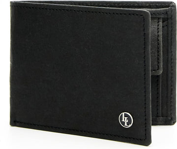 Vegan Paper Leather Slim Wallet with RFID – Men