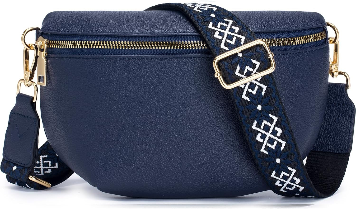 Roulens Kleine Damen Umhängetaschen,Elegant Bauchtasche Damen,Umhängetasche Aus Veganes Leder,Crossbody Bag Damen,Rfid Blockierung Kartenschlitz Brusttasche Mit Verstellbar Abnehmbar Breiter Gurt