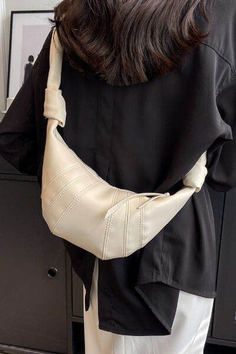 Zenana Vegan Leather Croissant-Style Crossbody Bag