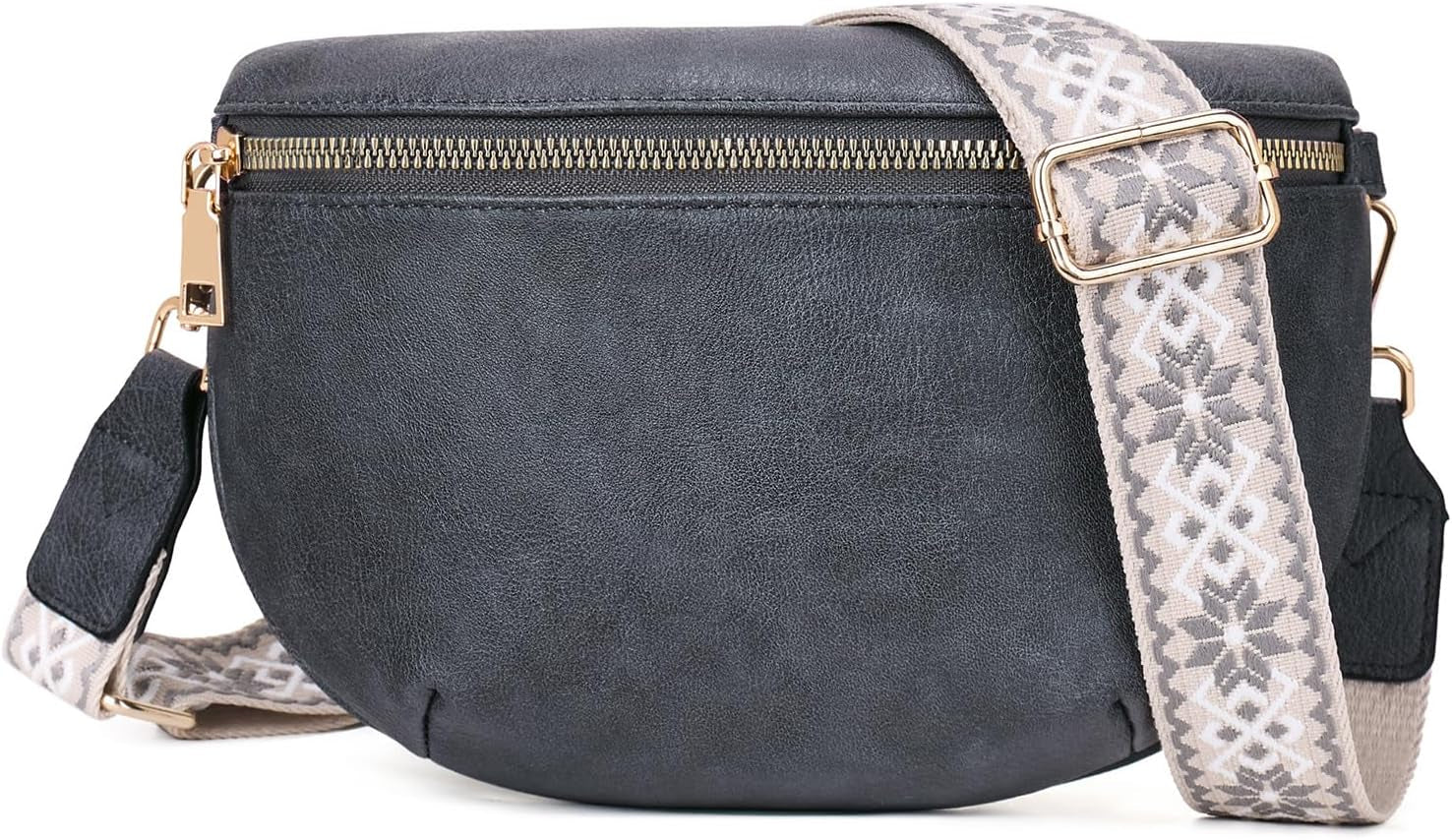 Roulens Kleine Damen Umhängetaschen,Elegant Bauchtasche Damen,Umhängetasche Aus Veganes Leder,Crossbody Bag Damen,Rfid Blockierung Kartenschlitz Brusttasche Mit Verstellbar Abnehmbar Breiter Gurt