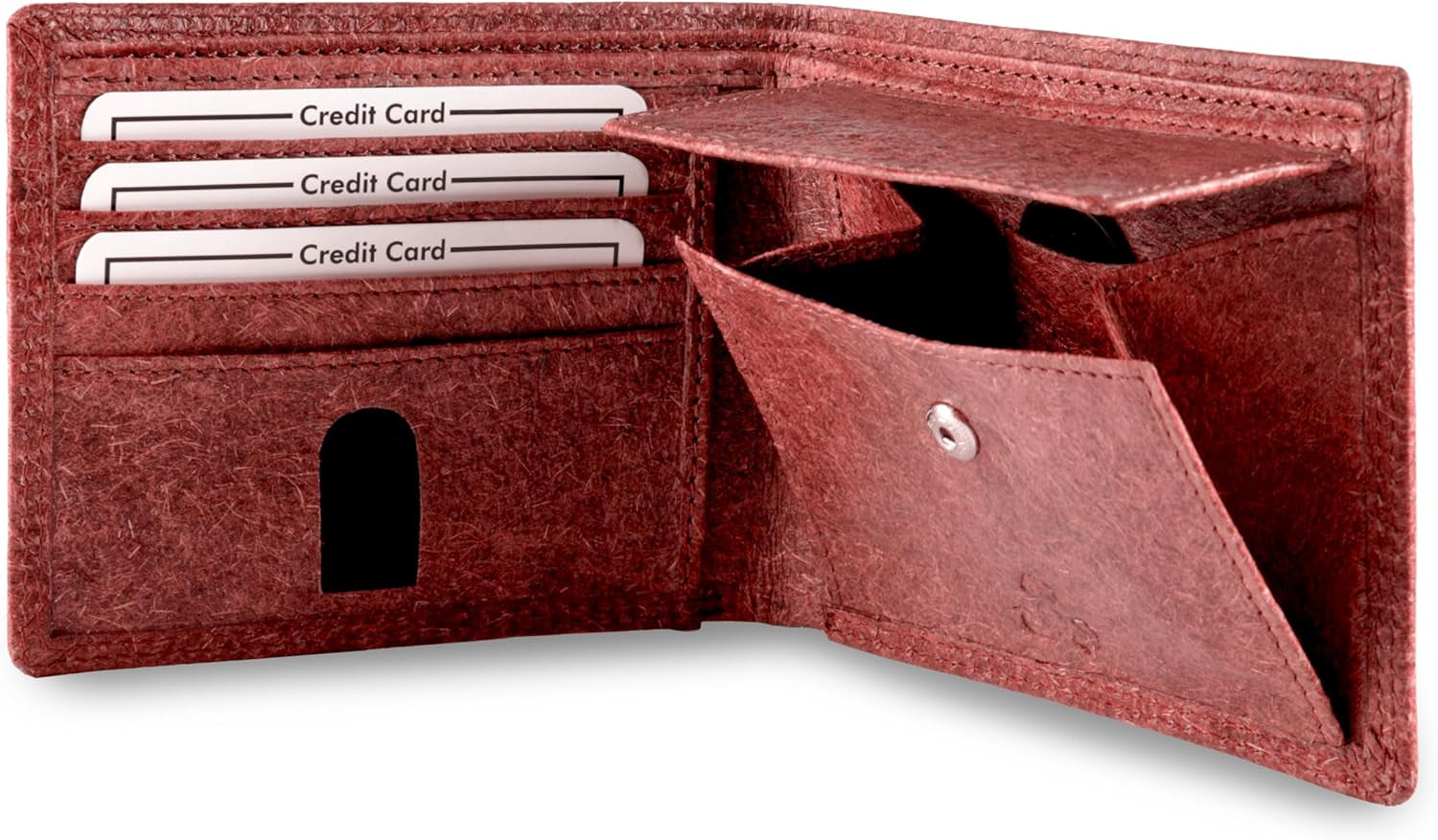 Vegan Coconut Leather Wallet Herren with RFID – Jakarta