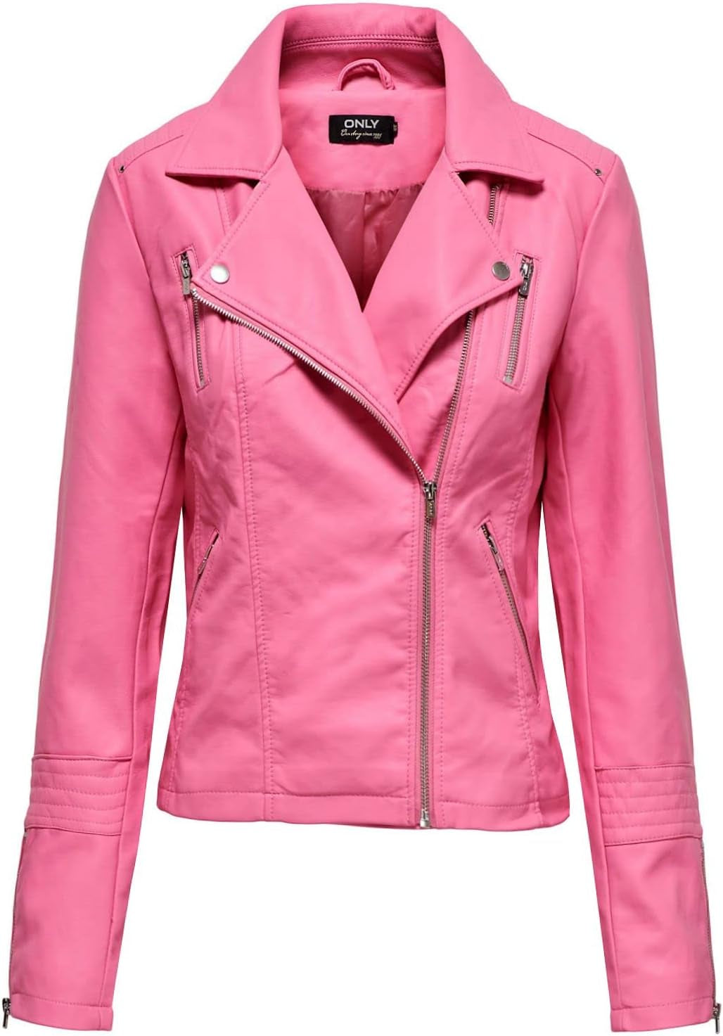 Vegan Faux Leather Jacket Damen ONLGEMMA