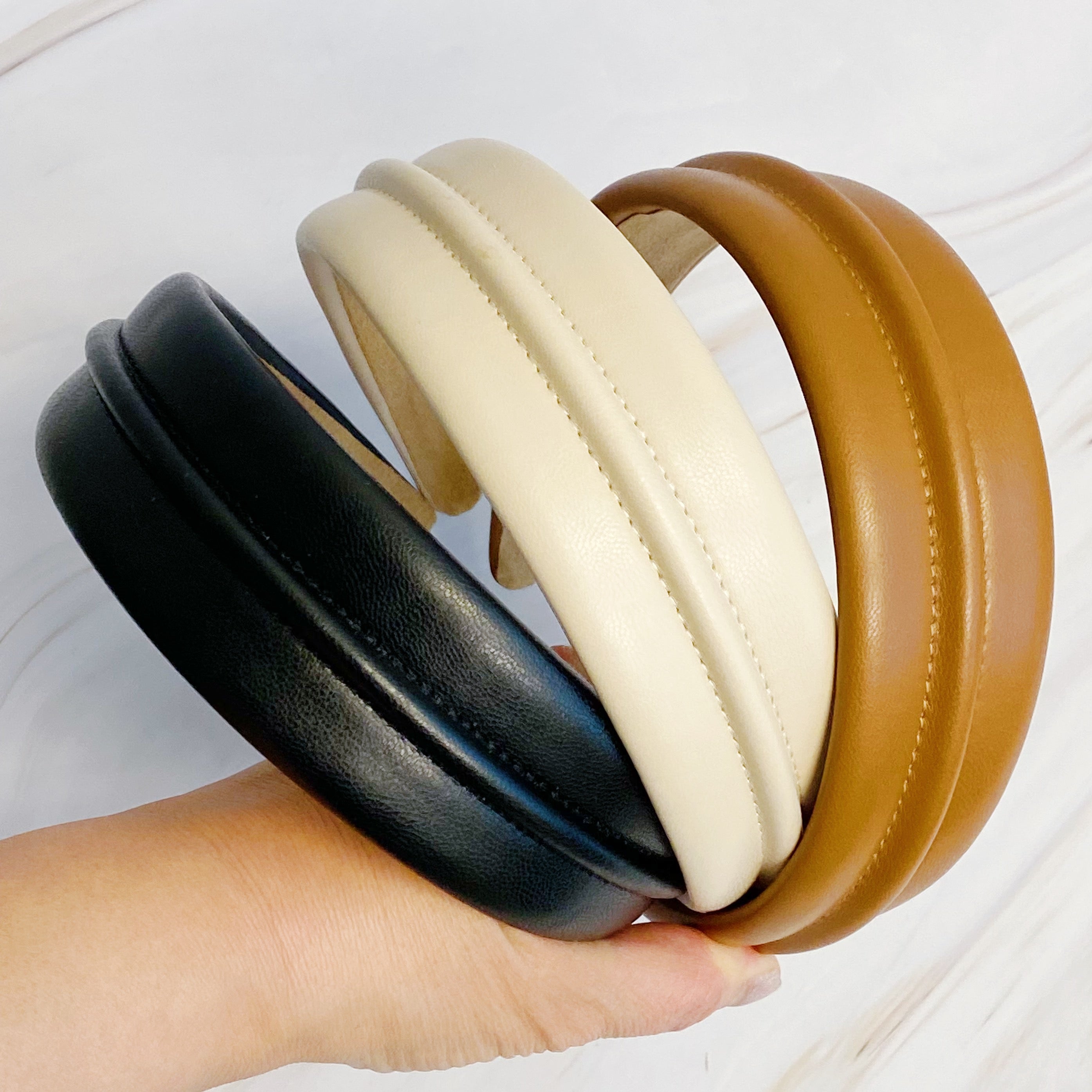 Elegant Vegan Leather Headband