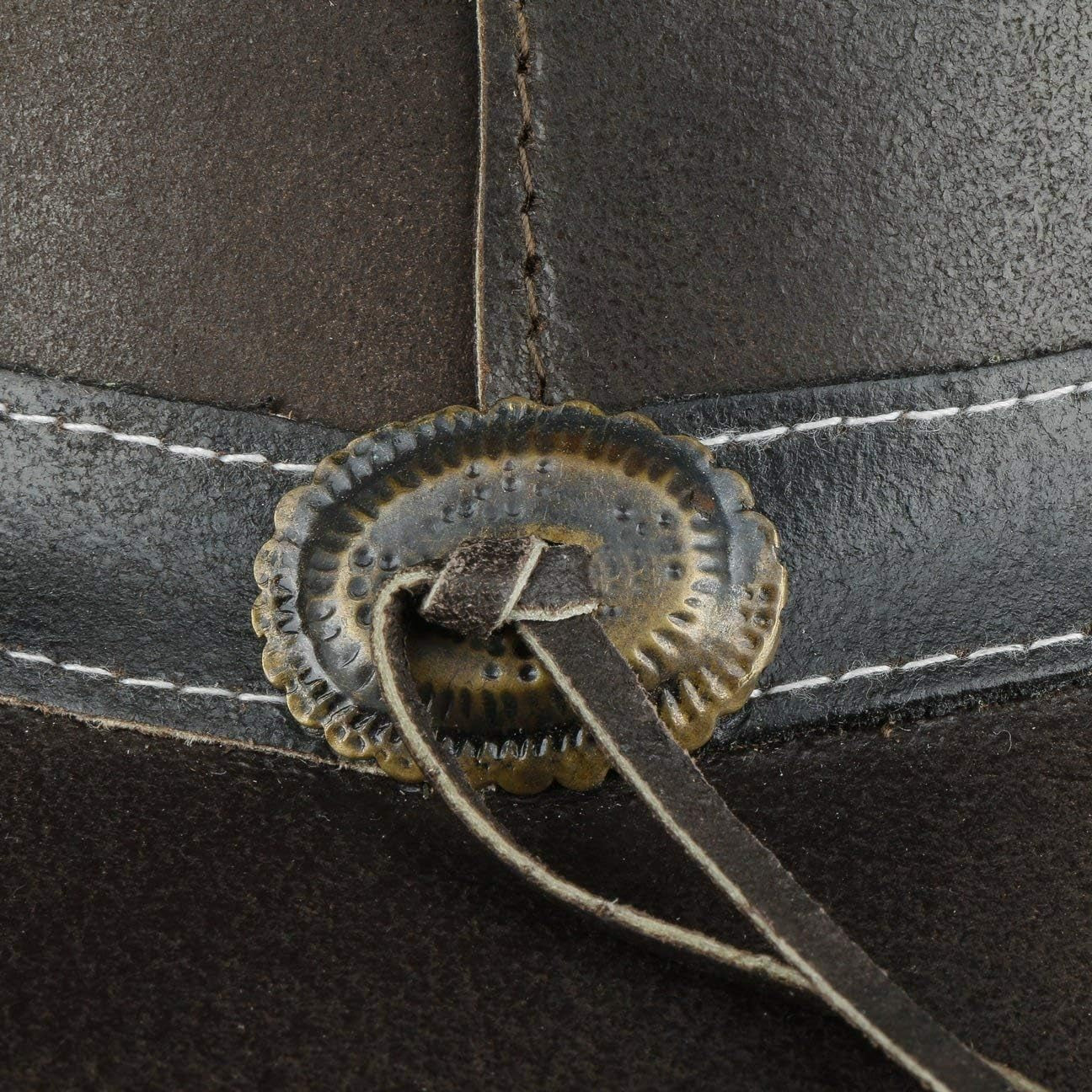 Vegan PU Leather Cowboy Hat Men