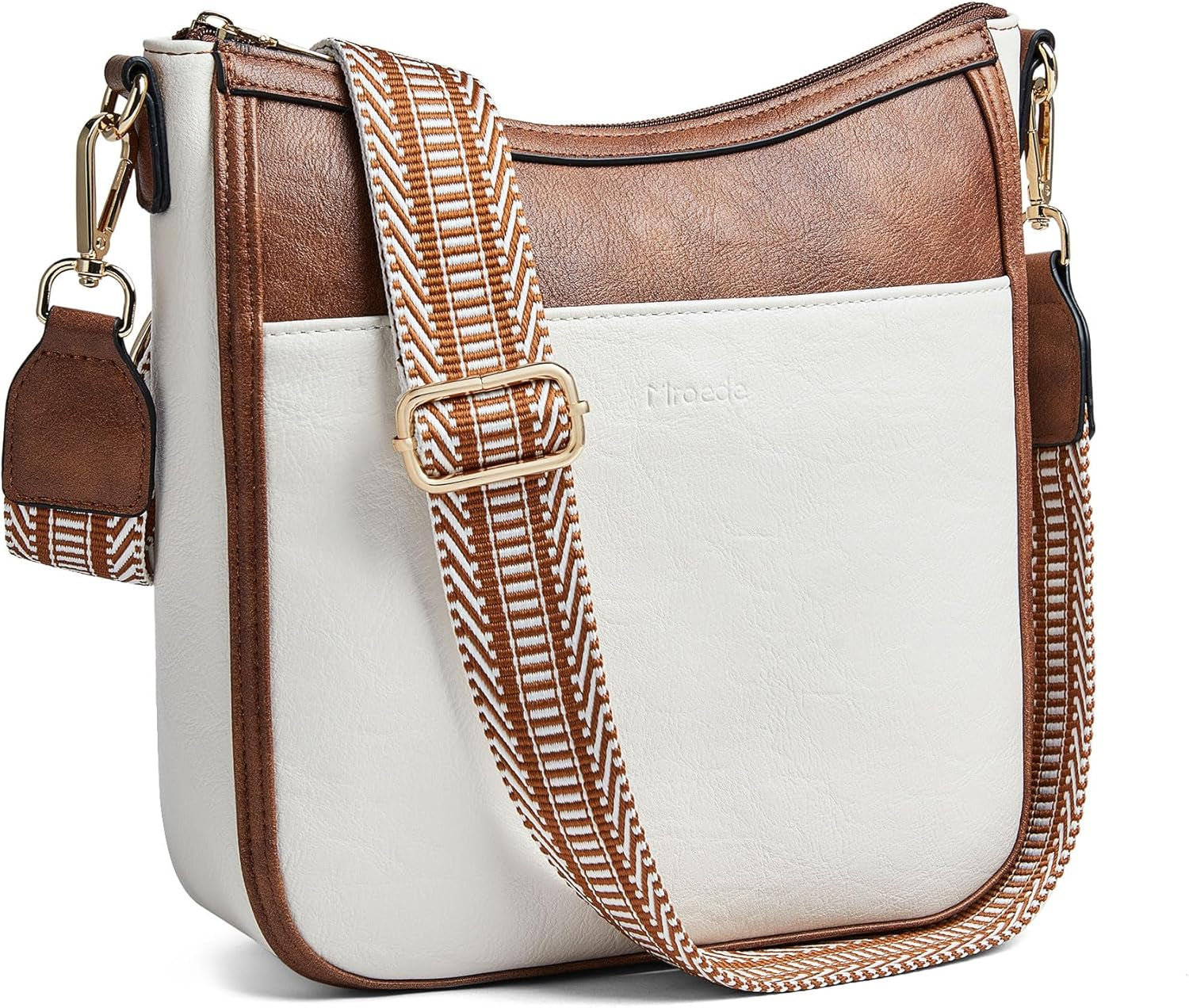 Vegan Leather Crossbody Bag Damen Hobo