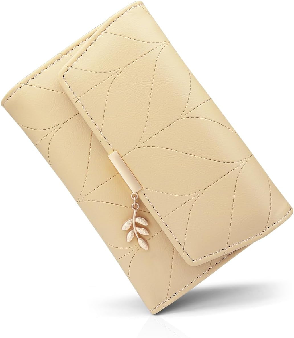 Vegan Leather Mini Wallet Damen with Coin & Card Slots