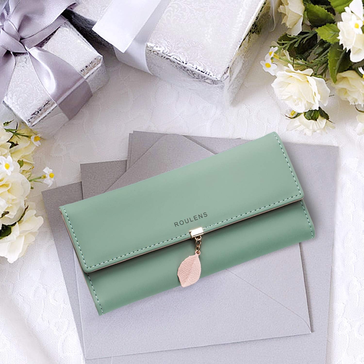 Vegan Leather RFID Wallet Damen Large Capacity