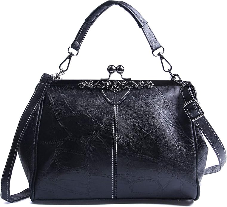 Damska retro torebka z wegańskiej skóry PU