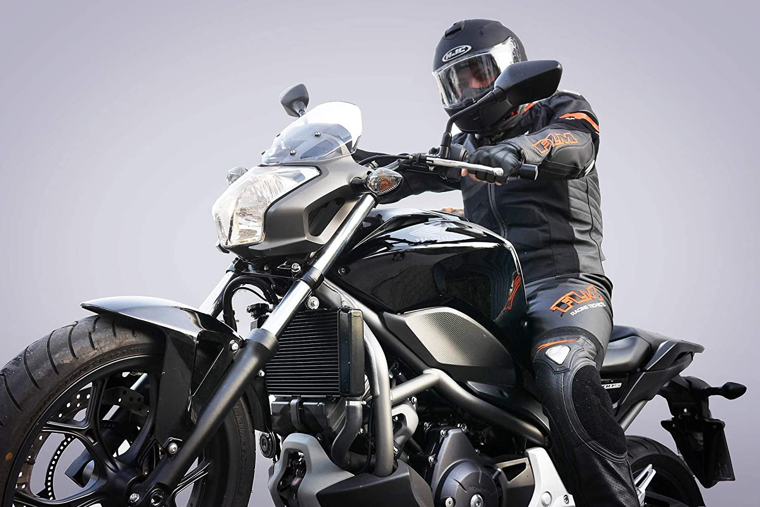 Vegan Leather Half Finger Driving Gloves