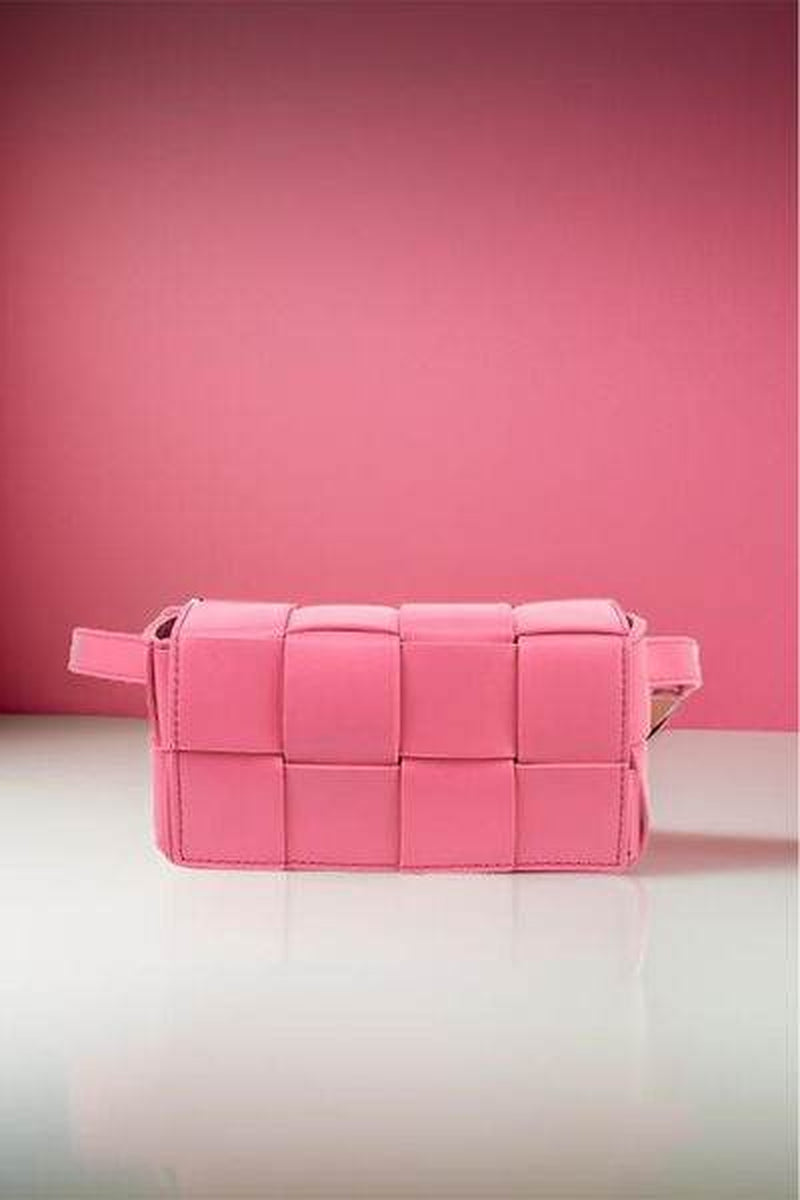 Zenana Woven Crossbody Bag in Vegan Leather