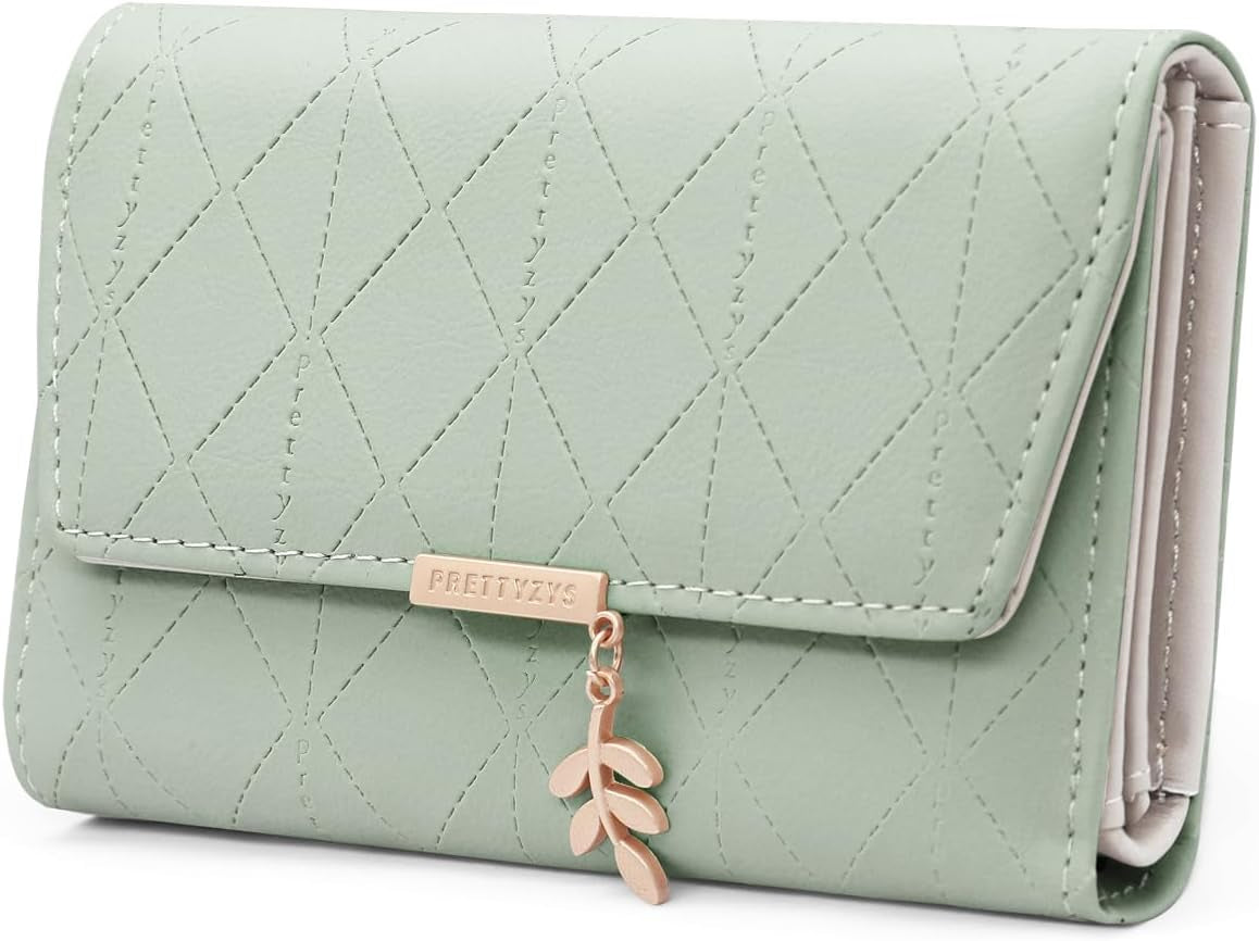 Vegan Leather Mini Wallet Damen with Coin & Card Slots