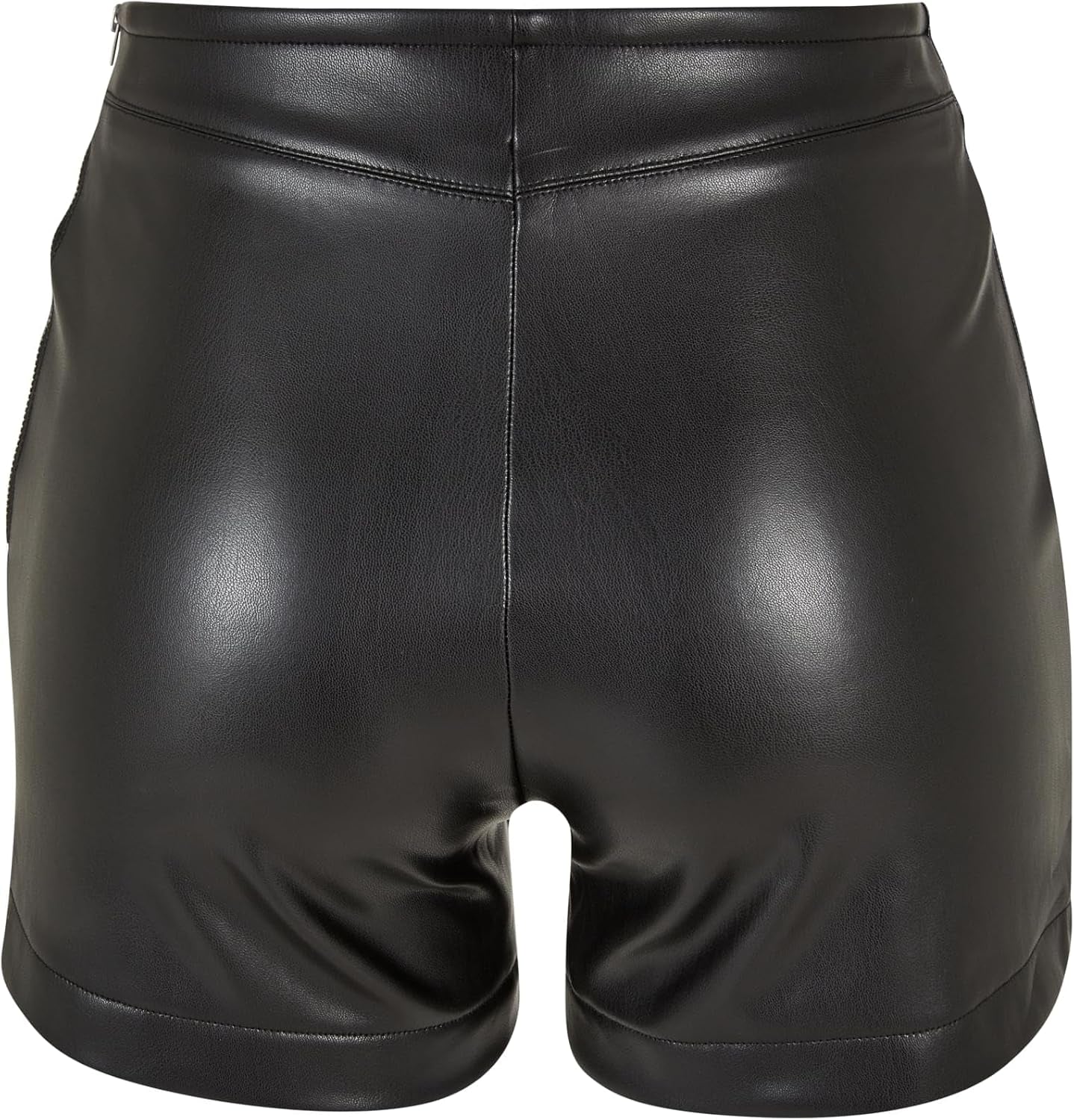 Vegan Synthetic Leather Shorts Women