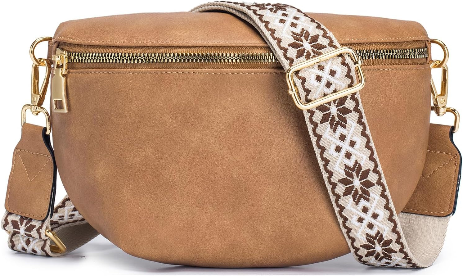 Roulens Kleine Damen Umhängetaschen,Elegant Bauchtasche Damen,Umhängetasche Aus Veganes Leder,Crossbody Bag Damen,Rfid Blockierung Kartenschlitz Brusttasche Mit Verstellbar Abnehmbar Breiter Gurt