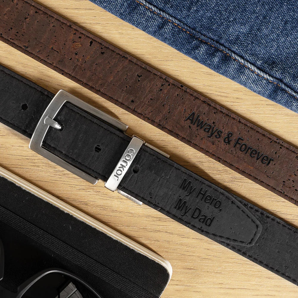 Stylish Reversible 30mm Cork Belt - Versatile and Eco-Friendly!