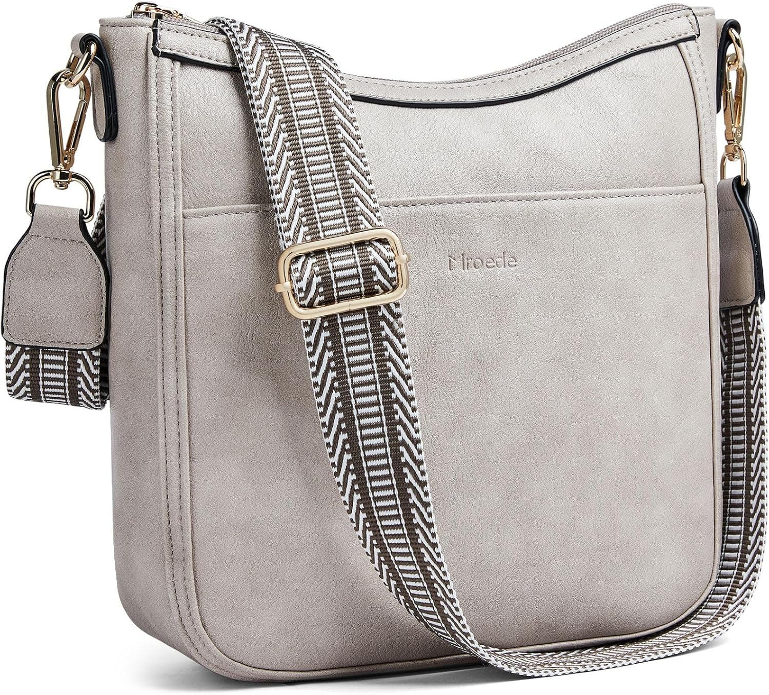 Vegan Leather Crossbody Bag Damen Hobo