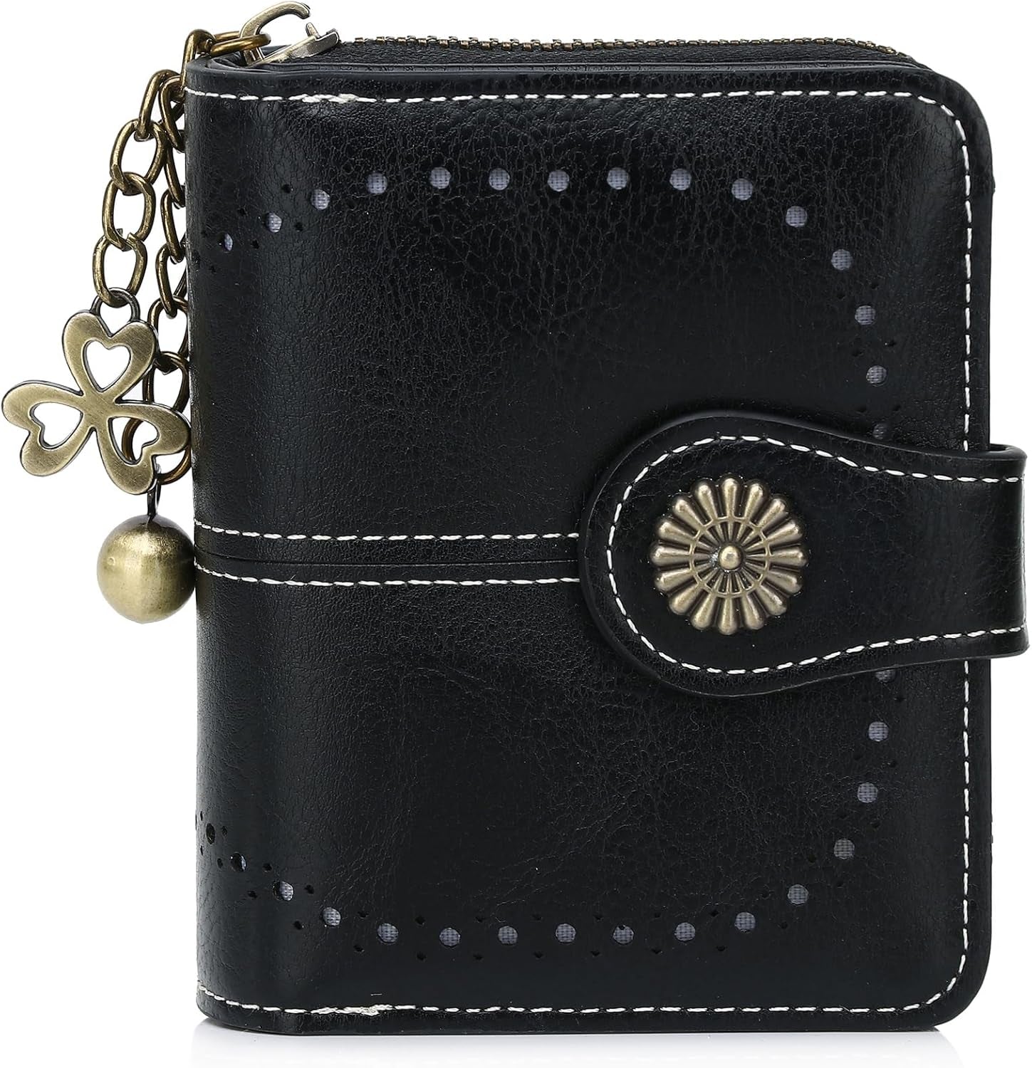 Vegan Leather Folded Wallet Damen Small