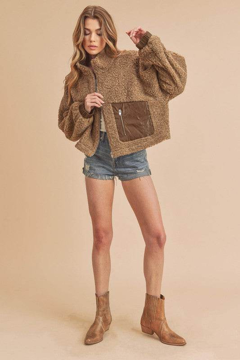 Penny Vegan Sherpa Outerwear