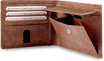 Vegan Coconut Leather Wallet Herren with RFID – Jakarta