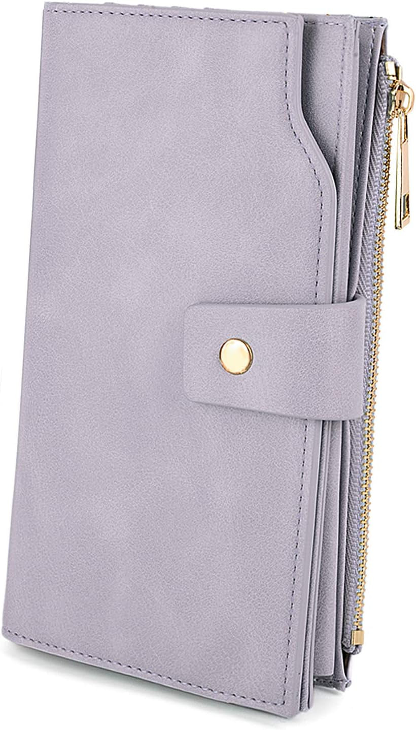 Vegan Leather RFID Wallet Damen Large Capacity