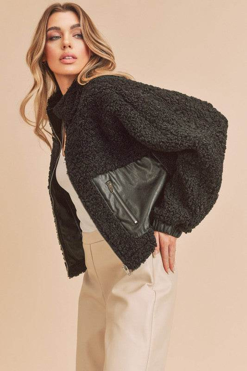 Penny Vegan Sherpa Outerwear