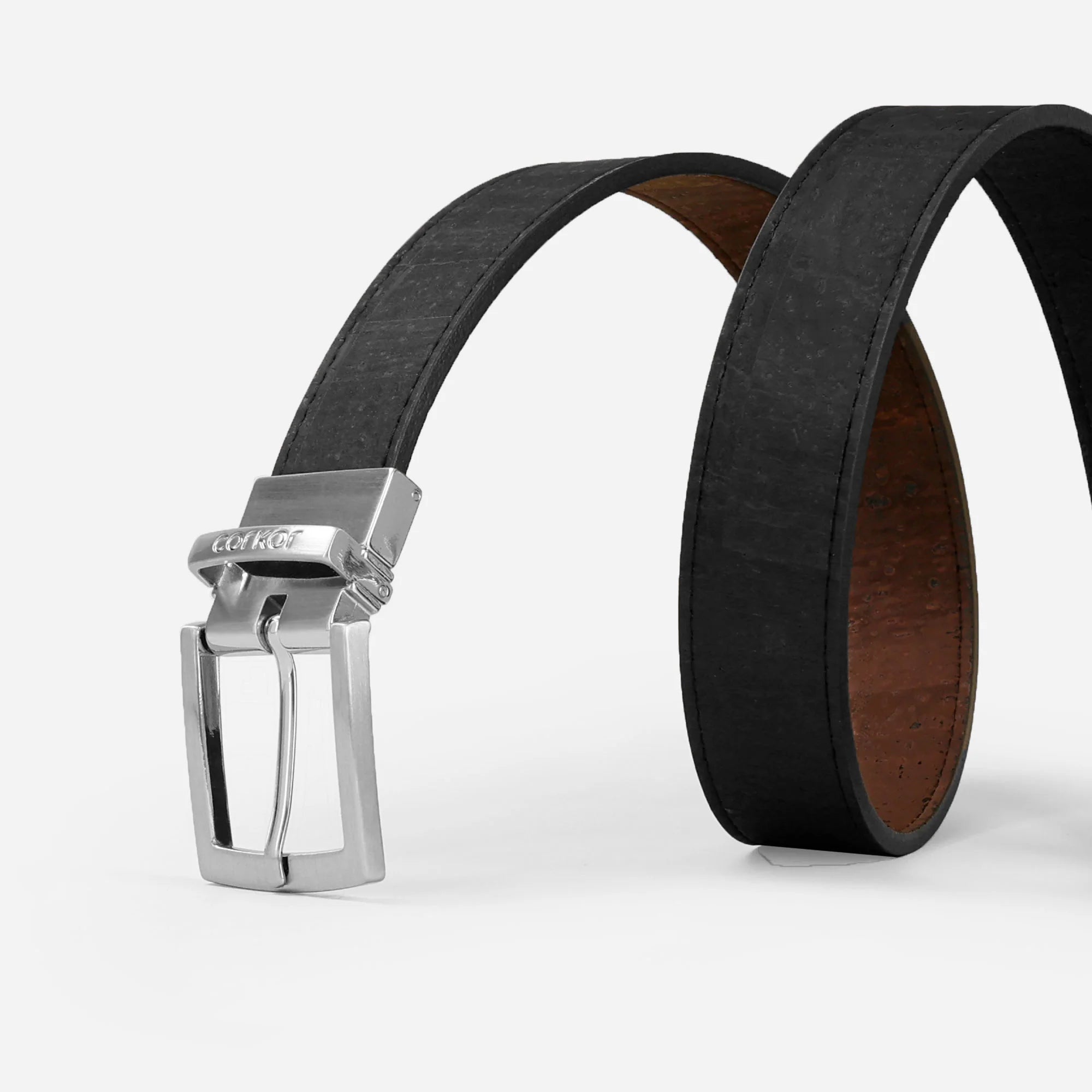 Stylish Reversible 30mm Cork Belt - Versatile and Eco-Friendly!