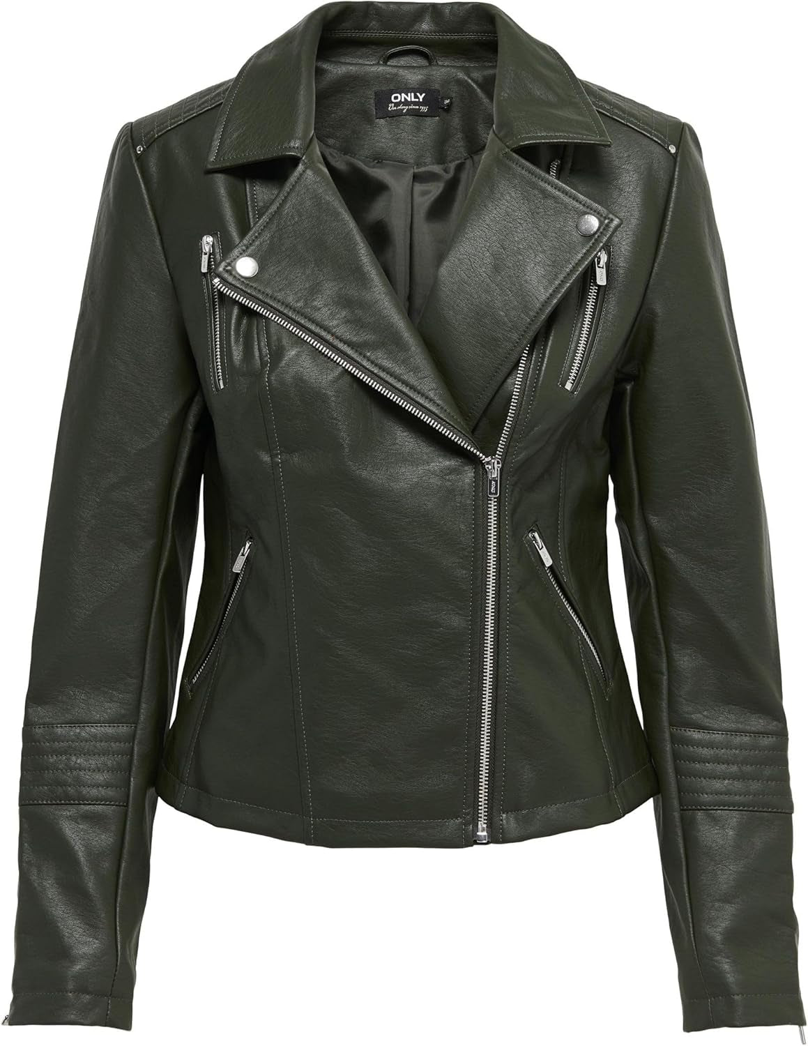 Vegan Faux Leather Jacket Damen ONLGEMMA