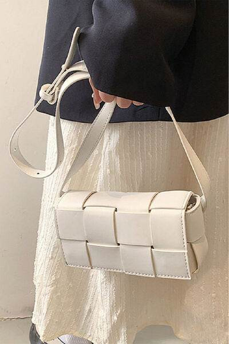 Zenana Woven Crossbody Bag in Vegan Leather