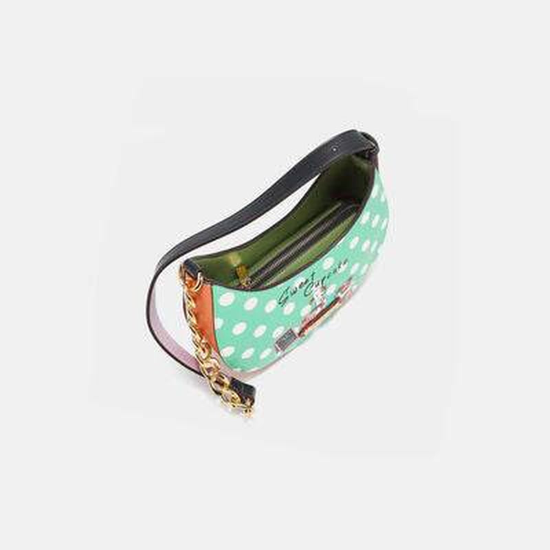 Nicole Lee USA Polka Dot Shoulder Bag in Vegan Leather