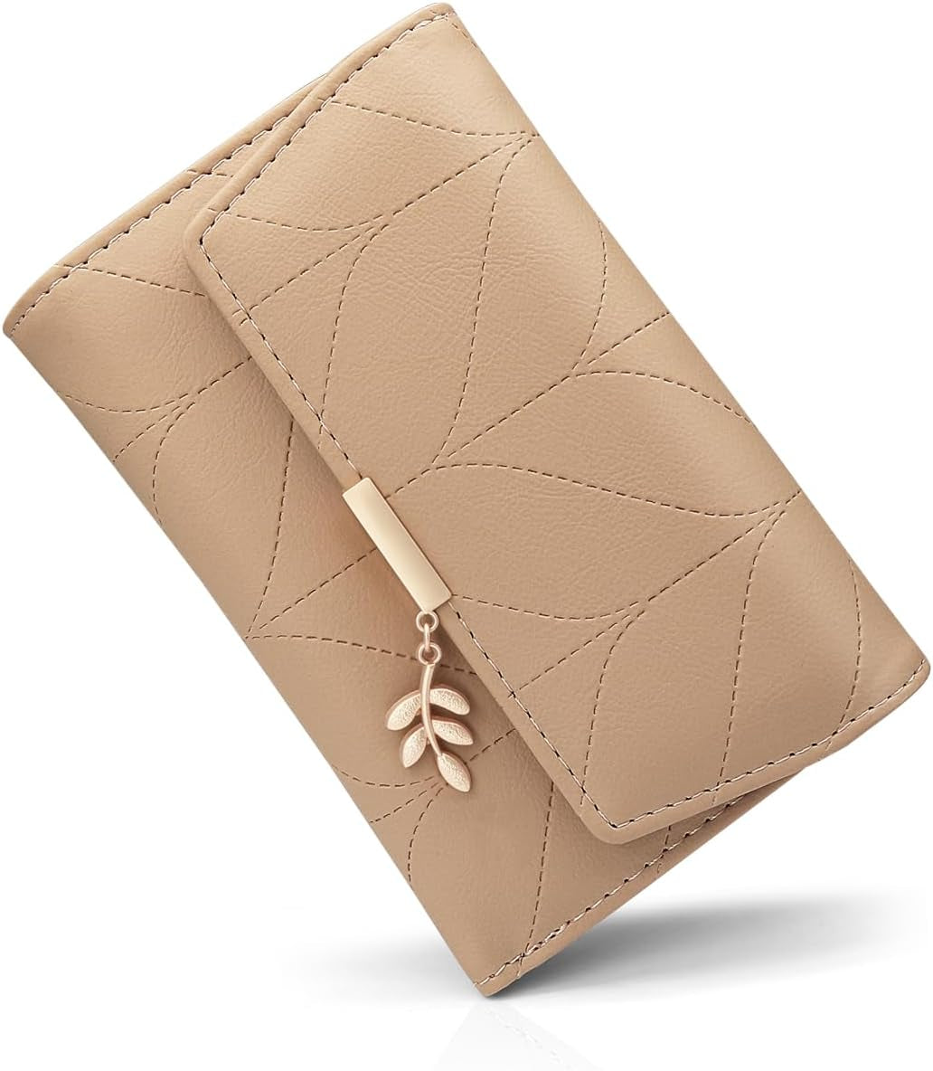 Vegan Leather Mini Wallet Damen with Coin & Card Slots